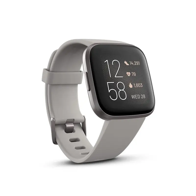 Fitbit Versa 2 Stone / Mist Grey Aluminium Fb507gysr-Frcjk Silicone Smartwatch 1