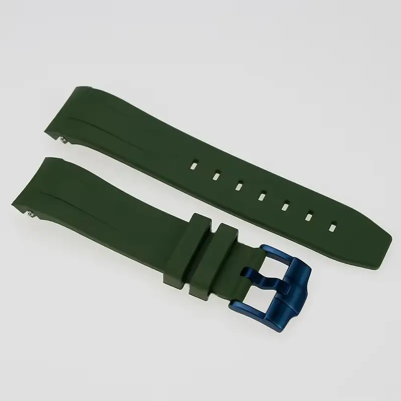 Fkm Rubber Watch Strap: Green 6