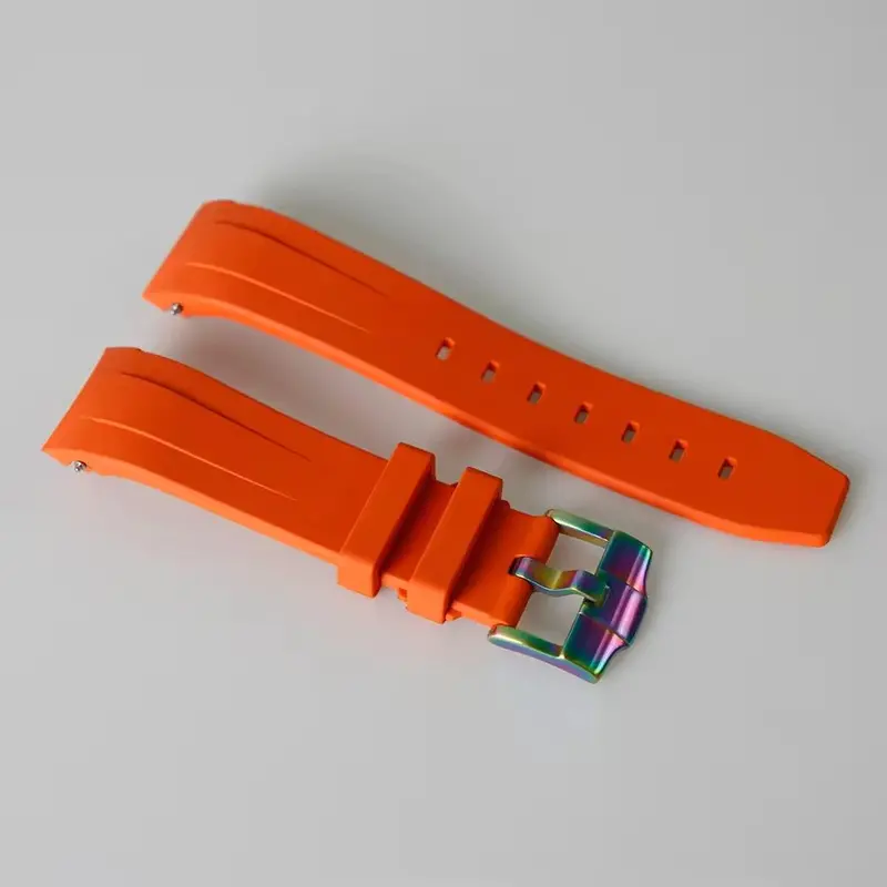 Fkm Rubber Watch Strap: Orange 7