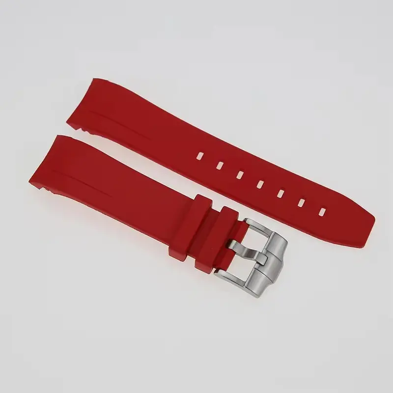Fkm Rubber Watch Strap: Red 1