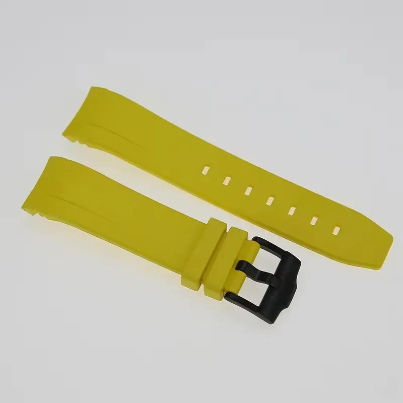 Fkm Rubber Watch Strap: Yellow 2