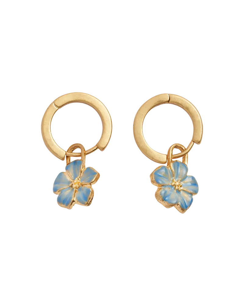 Flower Huggie Earrings 1