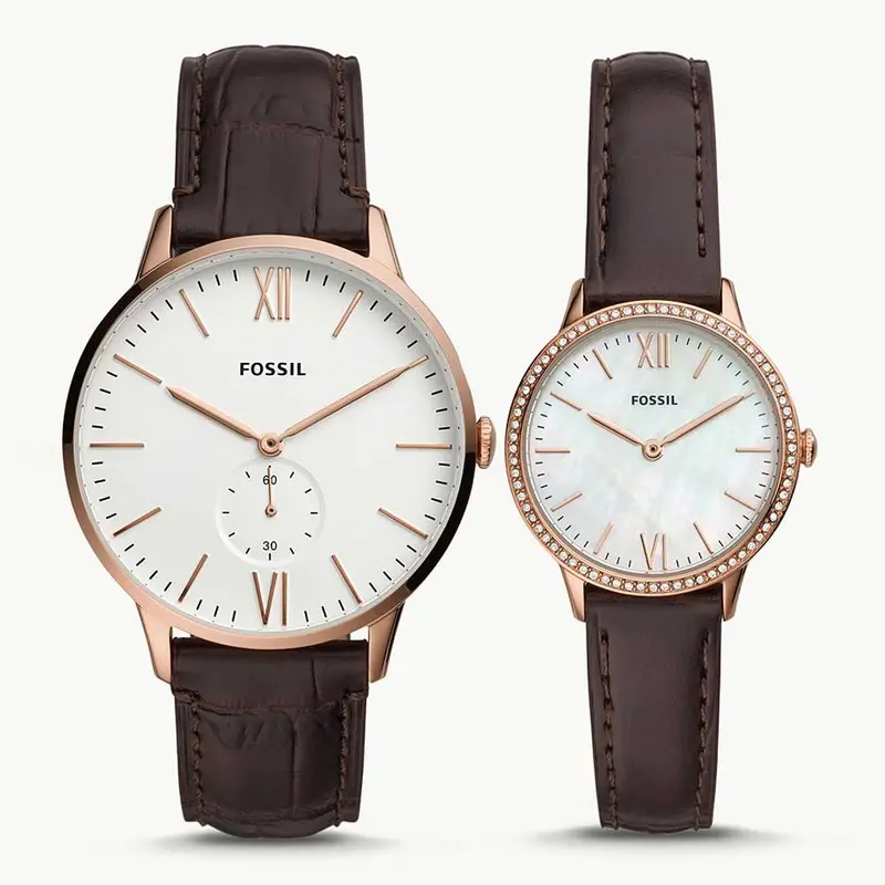 Fossil Andy And Addison Fs5564set His And Her Watch Set 1