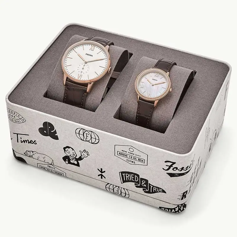 Fossil Andy And Addison Fs5564set His And Her Watch Set 2
