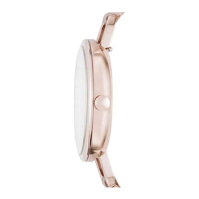 Fossil Annette Analog Quartz Rose Gold Stainless Steel Es4356 Pink Leather Strap Women's Watch 2