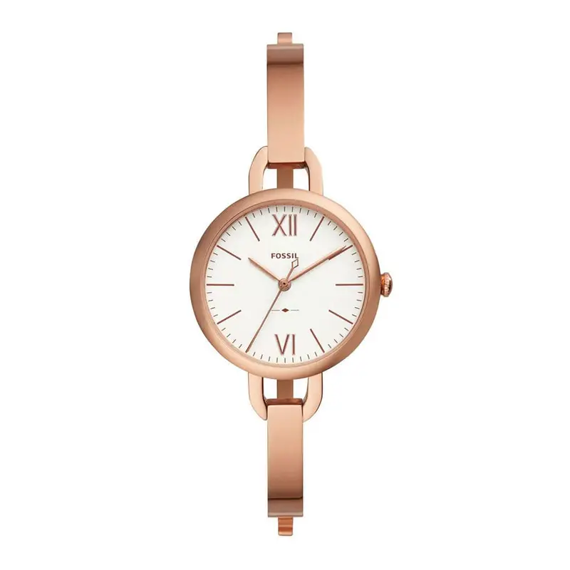Fossil Annette Analog Quartz Rose Gold Stainless Steel Es4391 Women's Watch 1