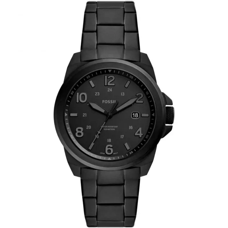 Fossil Black Dial And Stainless Steel Strap Men Watch Fs5940 1