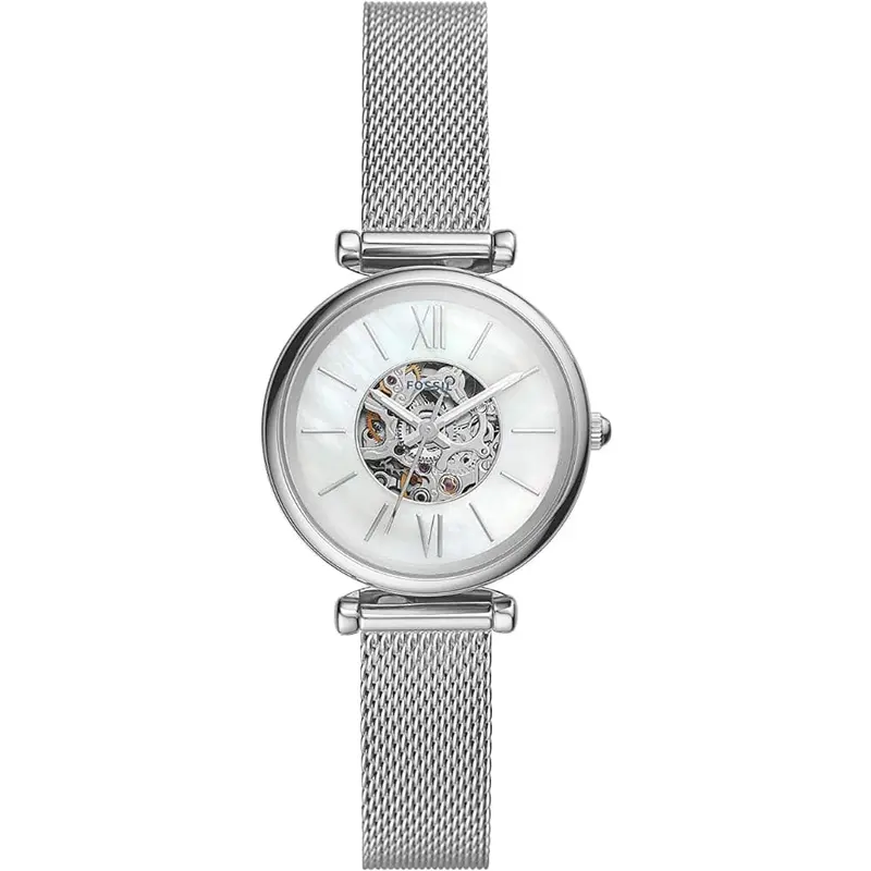 Fossil Carlie Mini Automatic Stainless Steel Mesh Women's Watch Me3189 1
