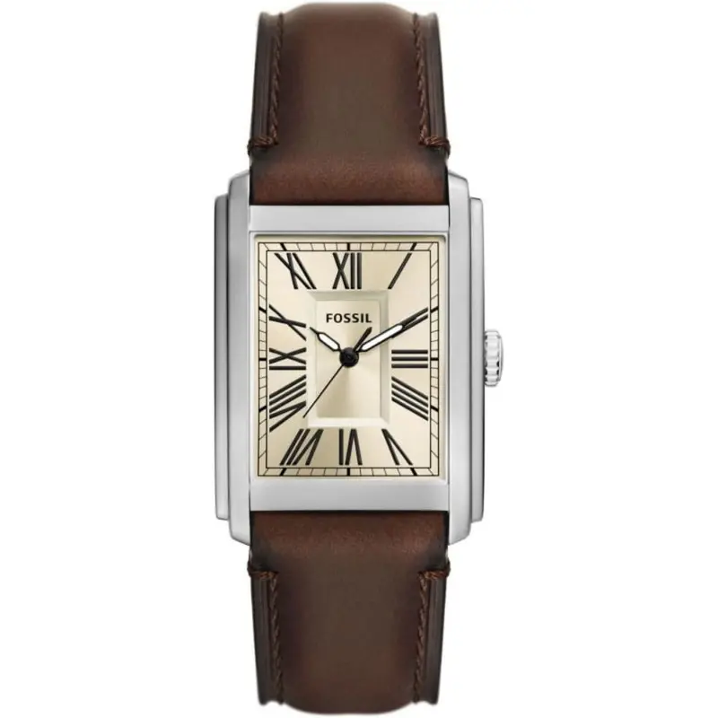 Fossil Carraway Brown Leather Strap Men Watch Fs6012 1