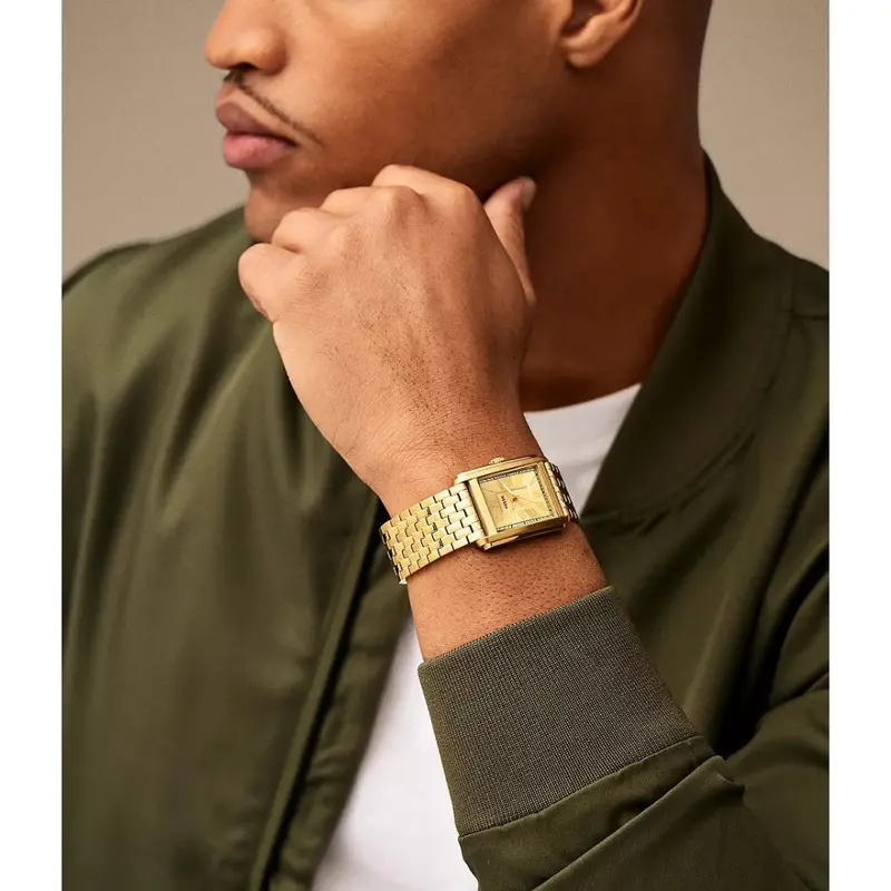 Fossil Carraway Three-Hand Gold-Tone Stainless Steel Watch Fs6009 2