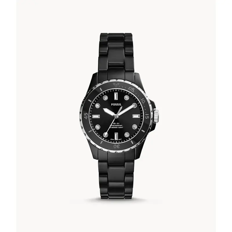 Fossil Ce1108 Black Ceramic Women's Watch 1