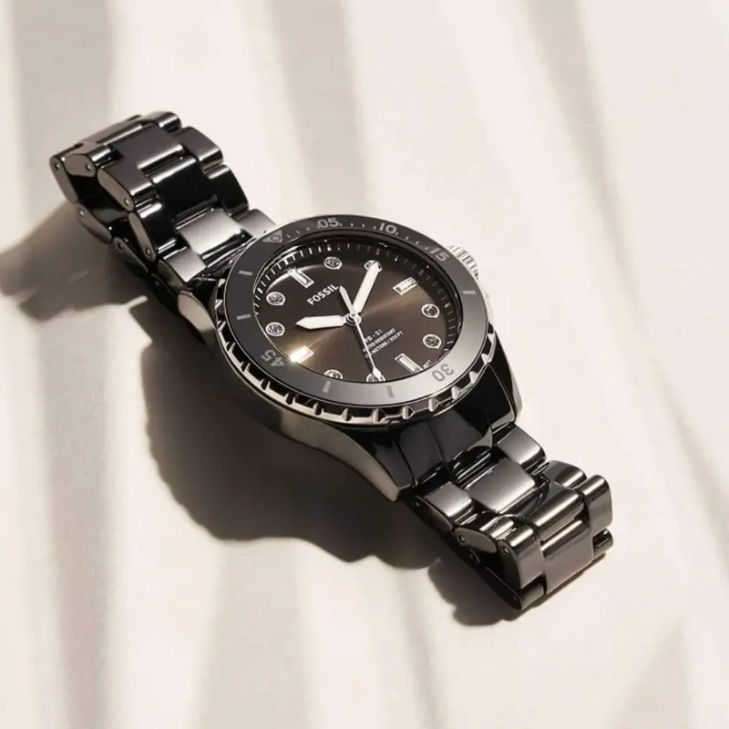 Fossil Ce1108 Black Ceramic Women's Watch 2