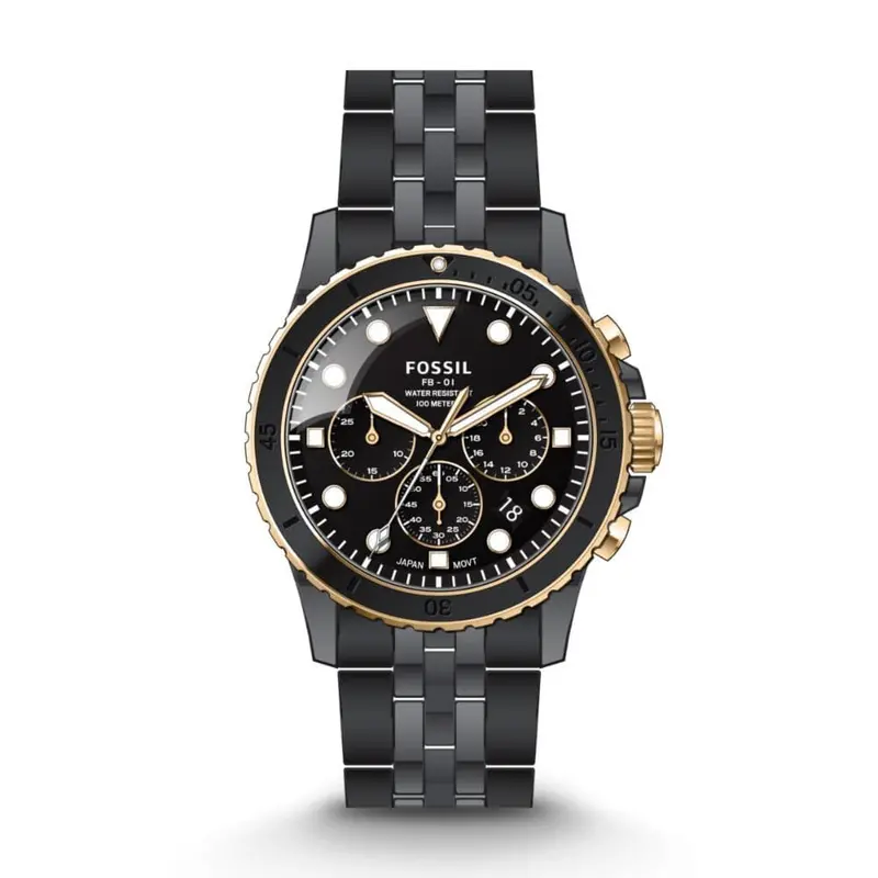 Fossil Ce5024 Black Stainless Steel Men's Watch 1