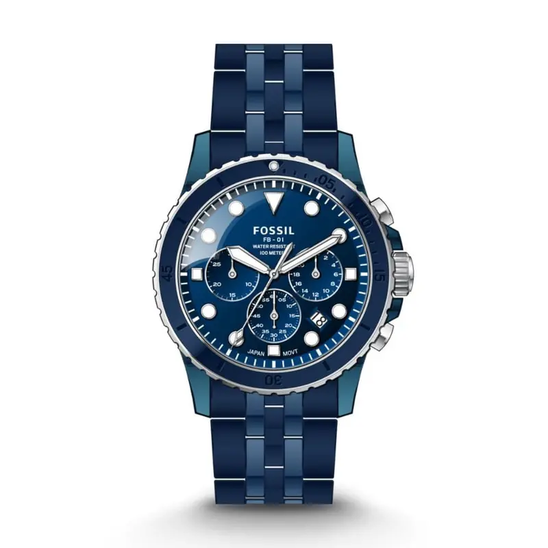 Fossil Ce5025 Blue Navy Ceramic Men's Watch 1