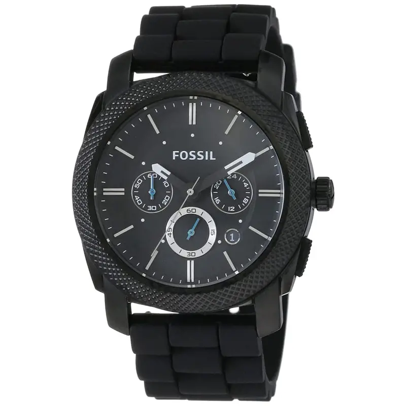 Fossil Chronograph Black Dial And Stainless Steel Strap Men Watch Fs4487 1