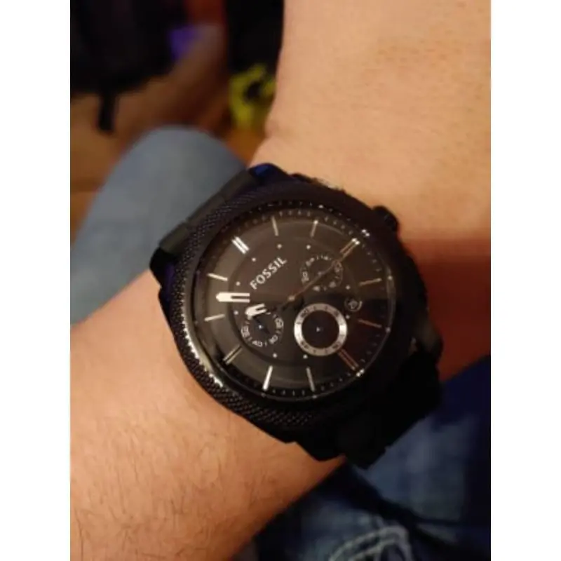 Fossil Chronograph Black Dial And Stainless Steel Strap Men Watch Fs4487 2