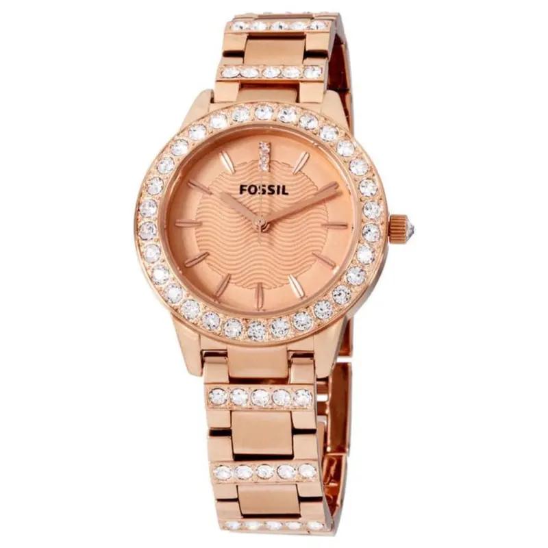 Fossil Es3020 Rose Gold Stainless Steel Women's Watch 1