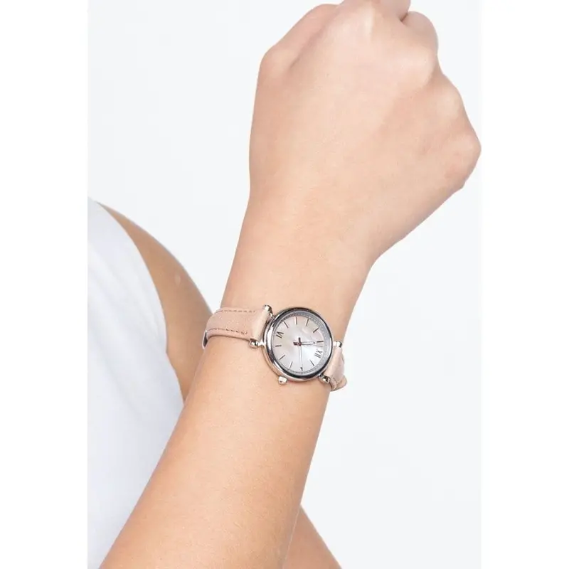Fossil Es4530 Carlie Mini Three-Hand Sand Leather Women's Watch 2