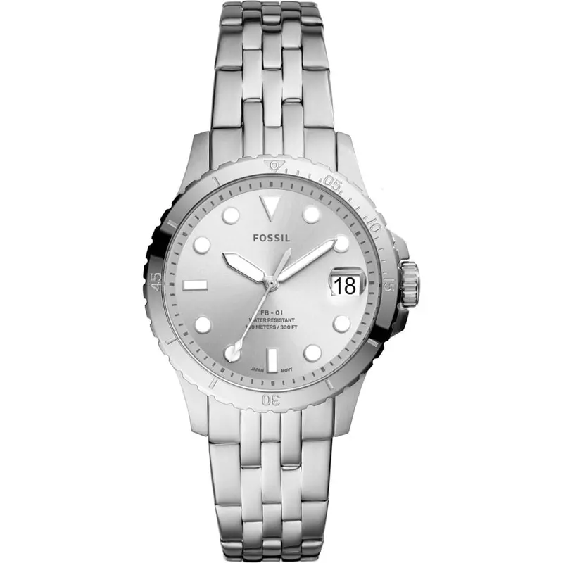 Fossil Es4744 White Dial Stainless Steel Women's Watch 1