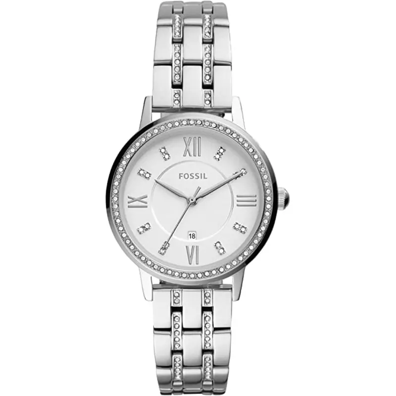 Fossil Es4880 Gwen Crystal Silver Stainless Steel Women's Watch 1