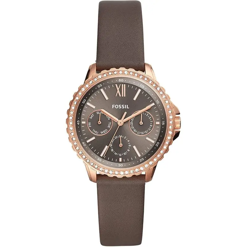 Fossil Es4889 Izzy Multifunction Gray Leather Women's Watch 1