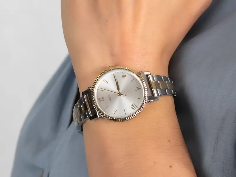Fossil Es4914set Daisy Three-Hand Two-Tone Stainless Steel Women's Watch 2