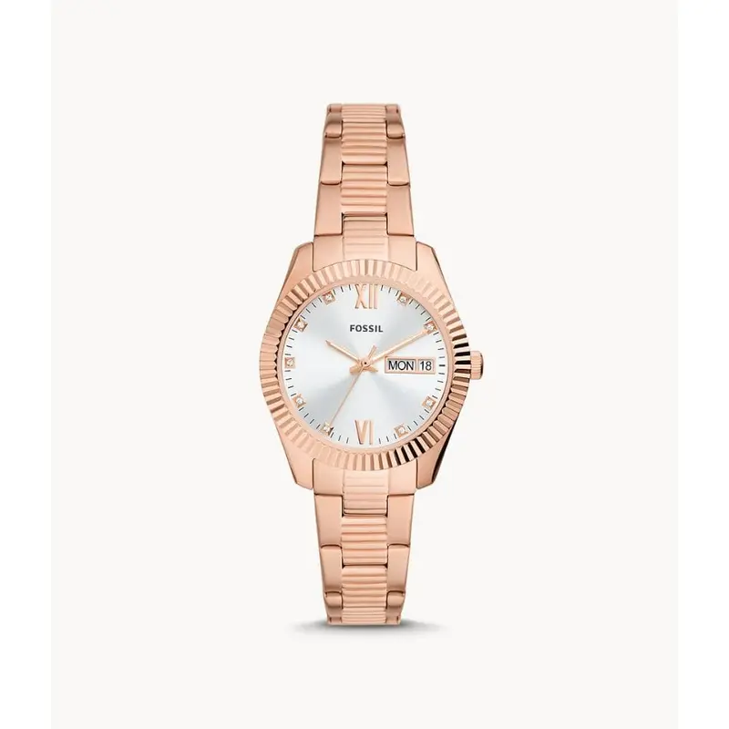 Fossil Es5200 Scarlette Rose Gold Stainless Steel Womens' Watch 1