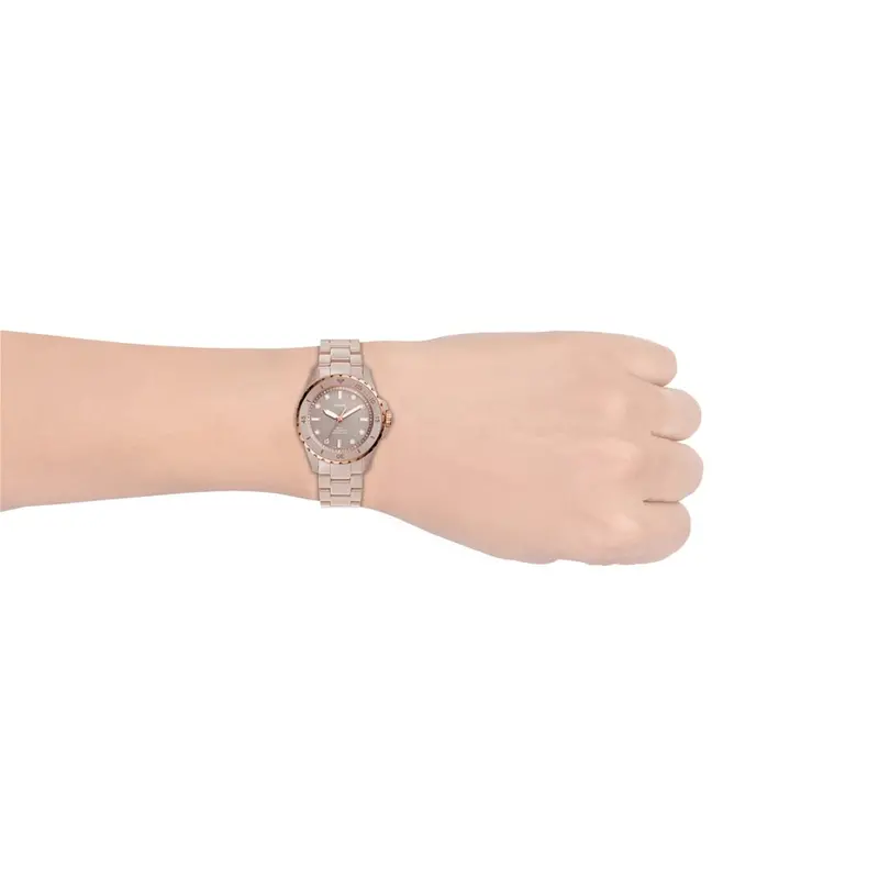 Fossil Fb-01 Three-Hand Salted Caramel Ceramic Women's Watch Ce1111 2