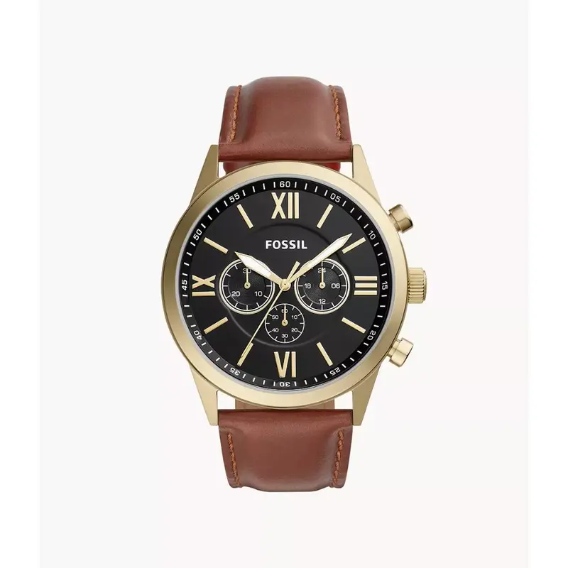 Fossil Flynn Chronograph Brown Leather Men's Watch Bq2261p 1