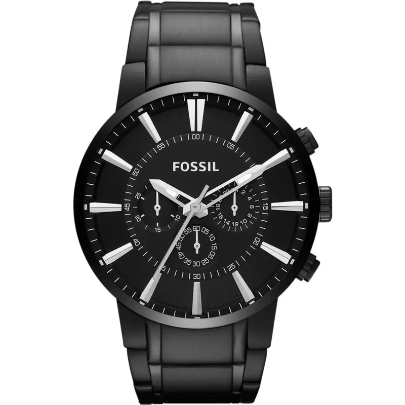 Fossil Fs4778 Black Fossil Chronograph Stainless Steel Men's Watch 1