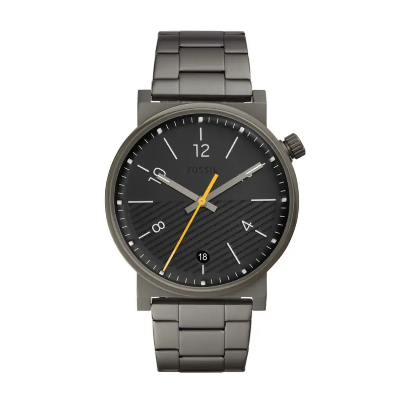 Fossil Fs5508 Barstow Smoke Round Stainless Steel Men's Watch 1