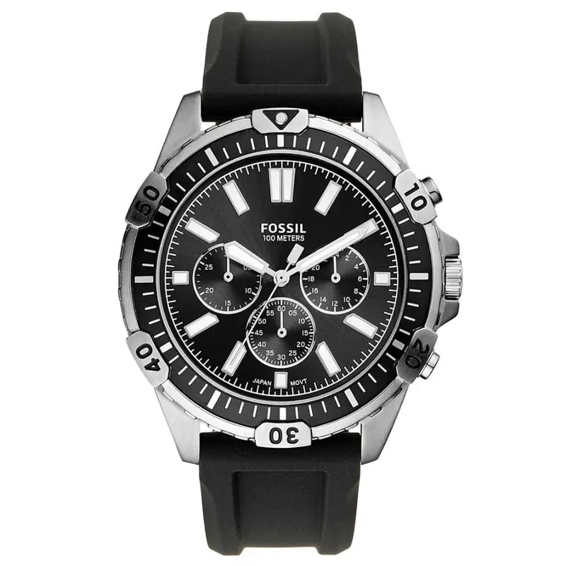 Fossil Fs5624 Garrett Chronograph Quartz Black Dial Men's Watch 1