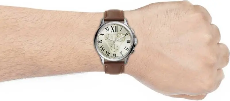 Fossil Fs5638 Monty Chronograph Brown Leather Men's Watch 2