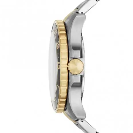 Fossil Fs5766 Three Hand Date Two-Tone Stainless Steel Men's Watch 2