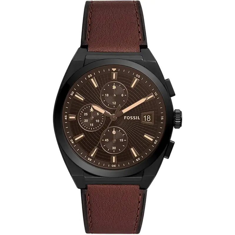 Fossil Fs5798 Brown Leather Strap Men's Watch 1