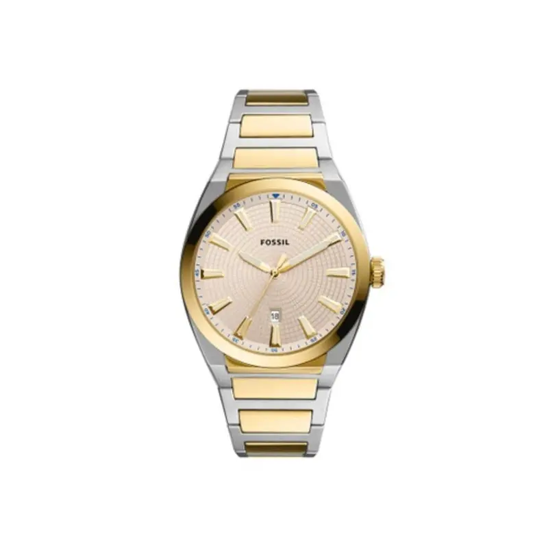 Fossil Fs5823 Everett Three Hand Two Tone Stainless Steel Men's Watch 1