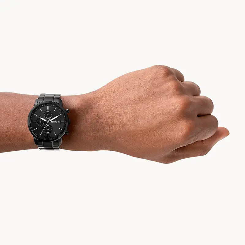 Fossil Fs5848 Black Chronograph Stainless Men Watch 2