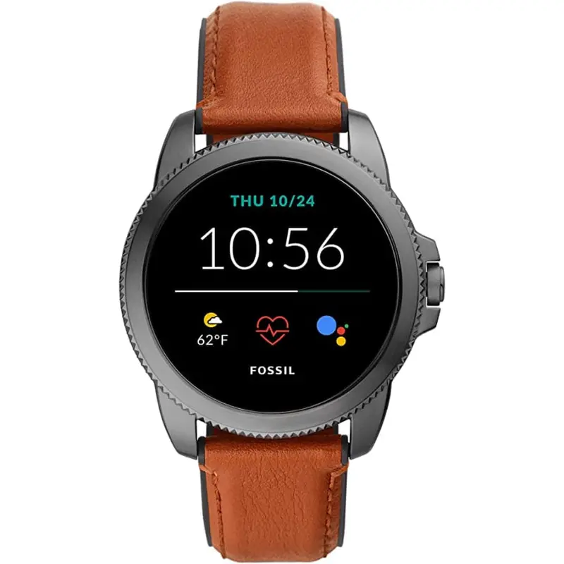 Fossil Ftw4055 Brown Leather Unisex's Smartwatch 1