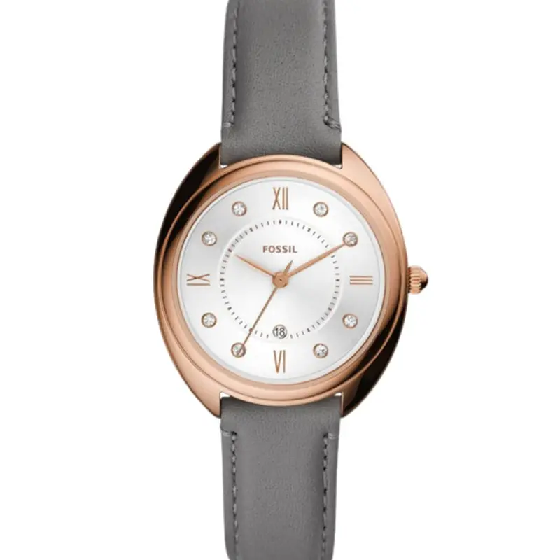 Fossil Gabby Quartz Crystal White Dial Ladies Watch Es5073 1