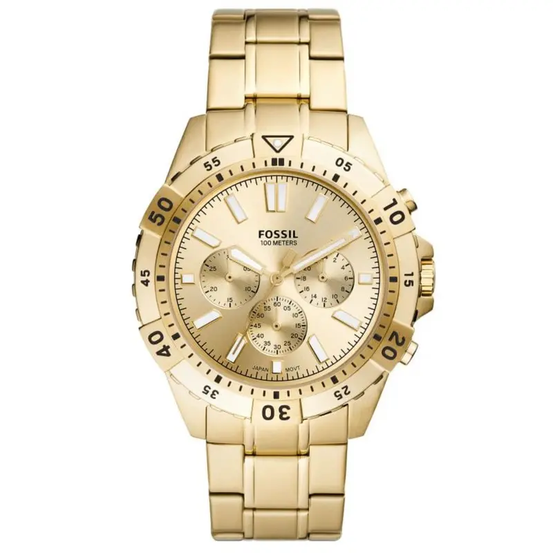 Fossil Garrett Fs5772 Gold Stainless Steel Men's Watch 1