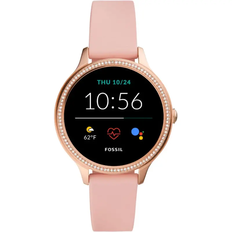 Fossil Gen 5E Ftw6066 Smartwatch Blush Silicone Women's Watch 1