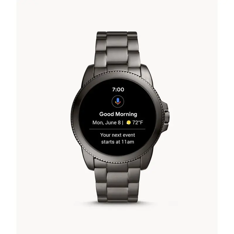Fossil Gen 5E Smartwatch Smoke Stainless Steel Ftw4049 Men's Watch 1