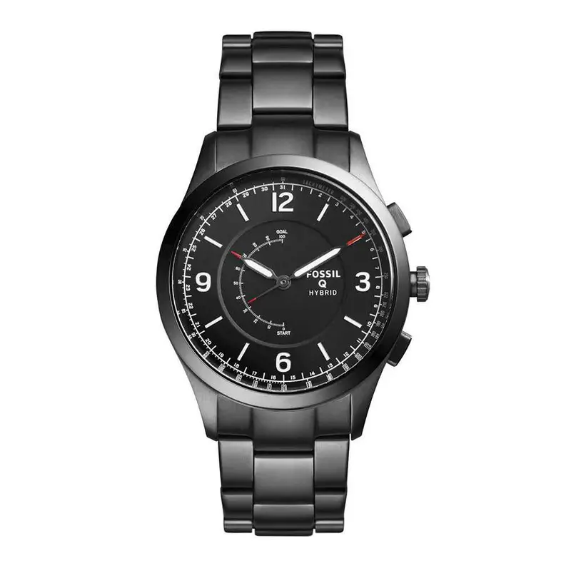 Fossil Hybrid Smartwatch Q Activist Digital Black Stainless Steel Ftw1207 Men's Watch 1