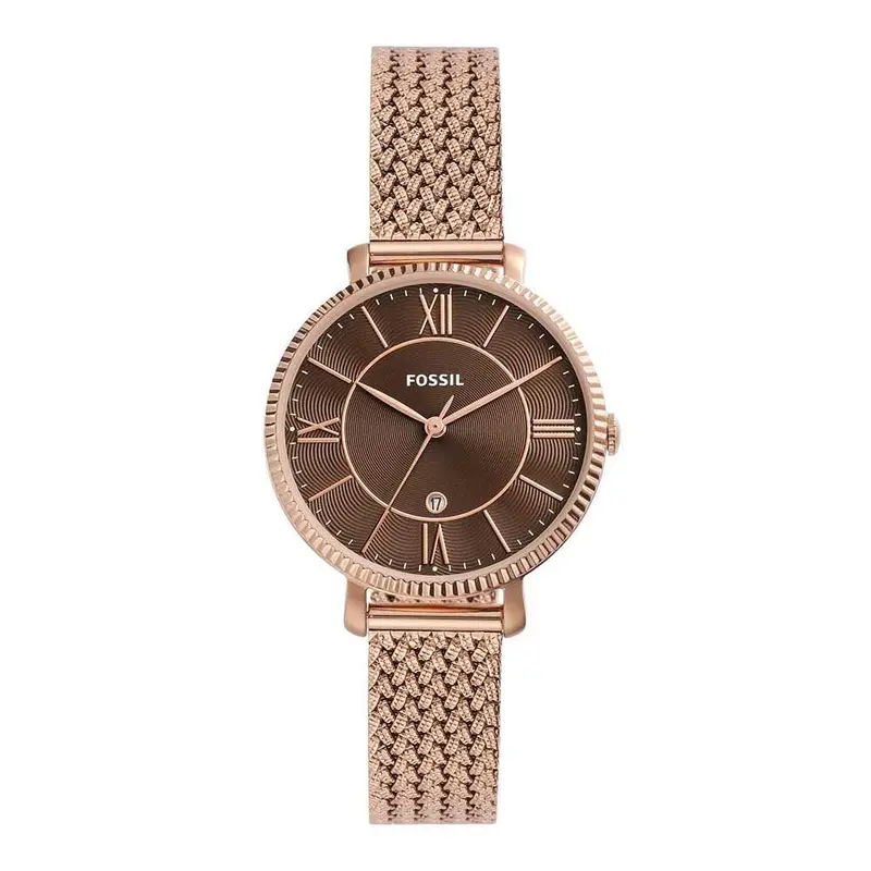 Fossil Jacqueline Rose Gold Tone Stainless Steel Women's Watch Es5322p 1