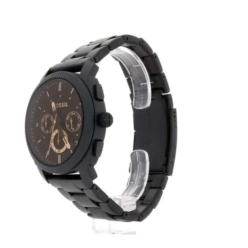 Fossil Machine Mid-Size Chronograph Black Stainless Steel Fs4682ie Men's Watch 2