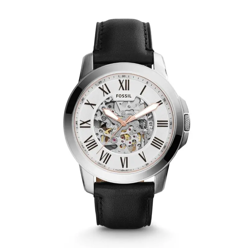 Fossil Me3101 Black Leather Men's Watch 1