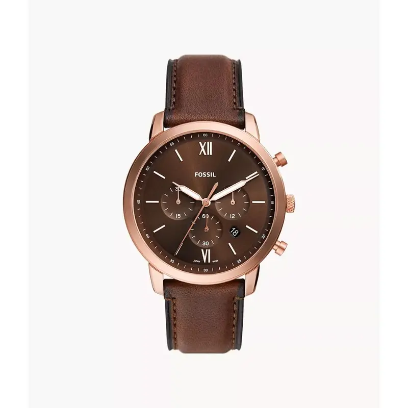 Fossil Neutra Chronograph Brown Leather Men's Watch Fs6026p 1