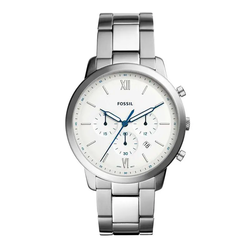 Fossil Neutra Chronograph Silver Stainless Steel Fs5433 Men's Watch 1