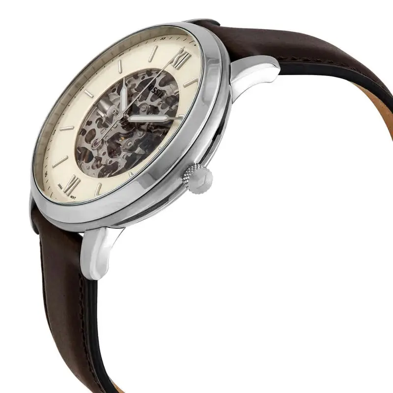 Fossil Neutra Me3184 Automatic Cream Skeleton Dial Men's Watch 2
