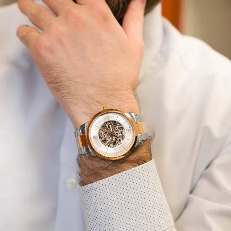 Fossil Neutral Me3196 Two-Tone Stainless Steel Men Watch 2